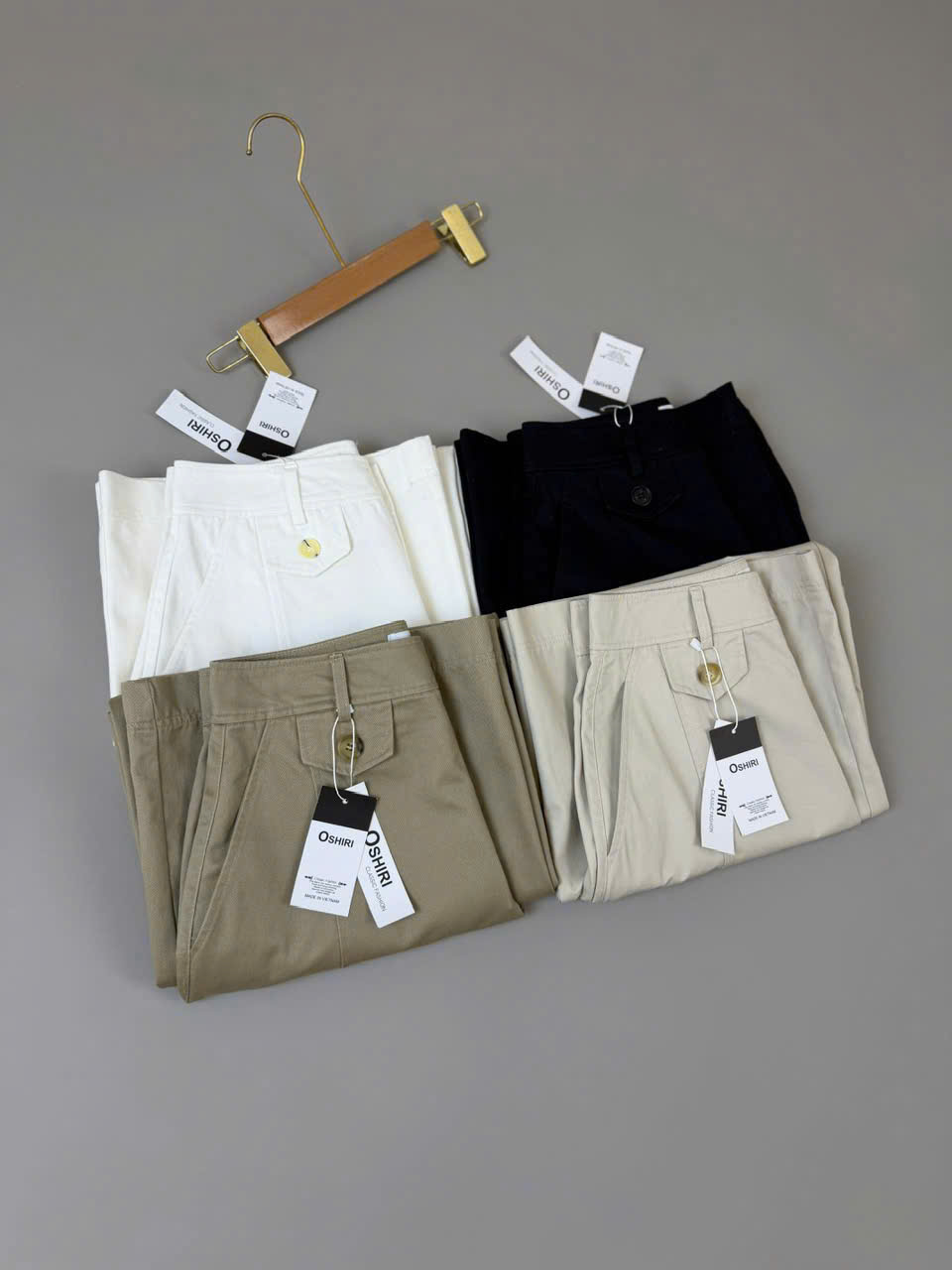 HQ27 Quần kaki suông 4 màu ( NÂU )