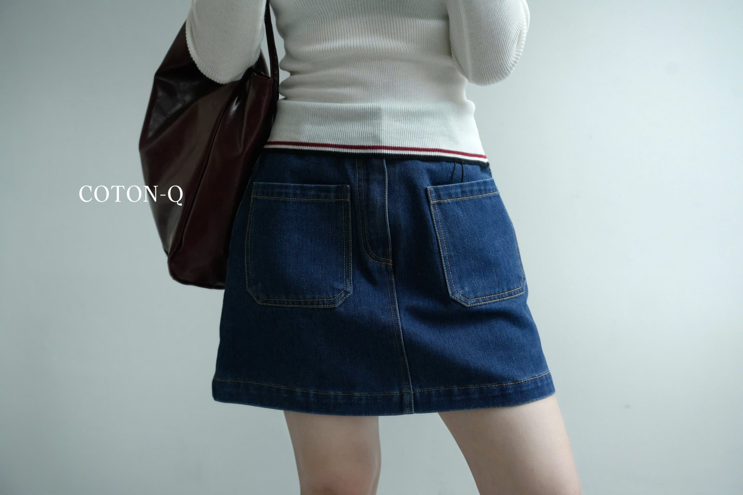 Chân váy ngắn Coton Q jean 2M ( ĐẬM )_thumbnail_10