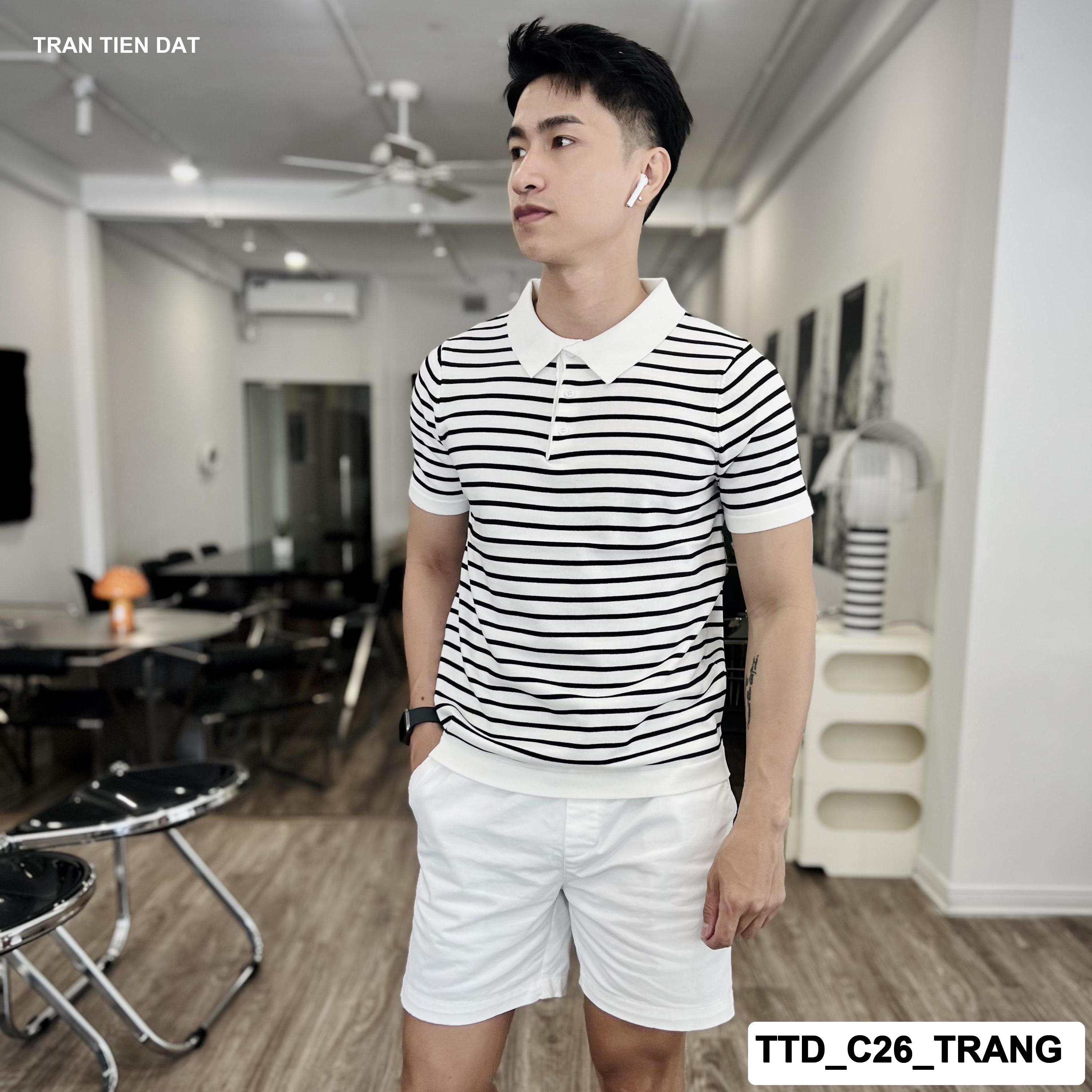 TTD_C26 - Áo polo dệt kim 1 sọc  cho nam C26_thumbnail_6