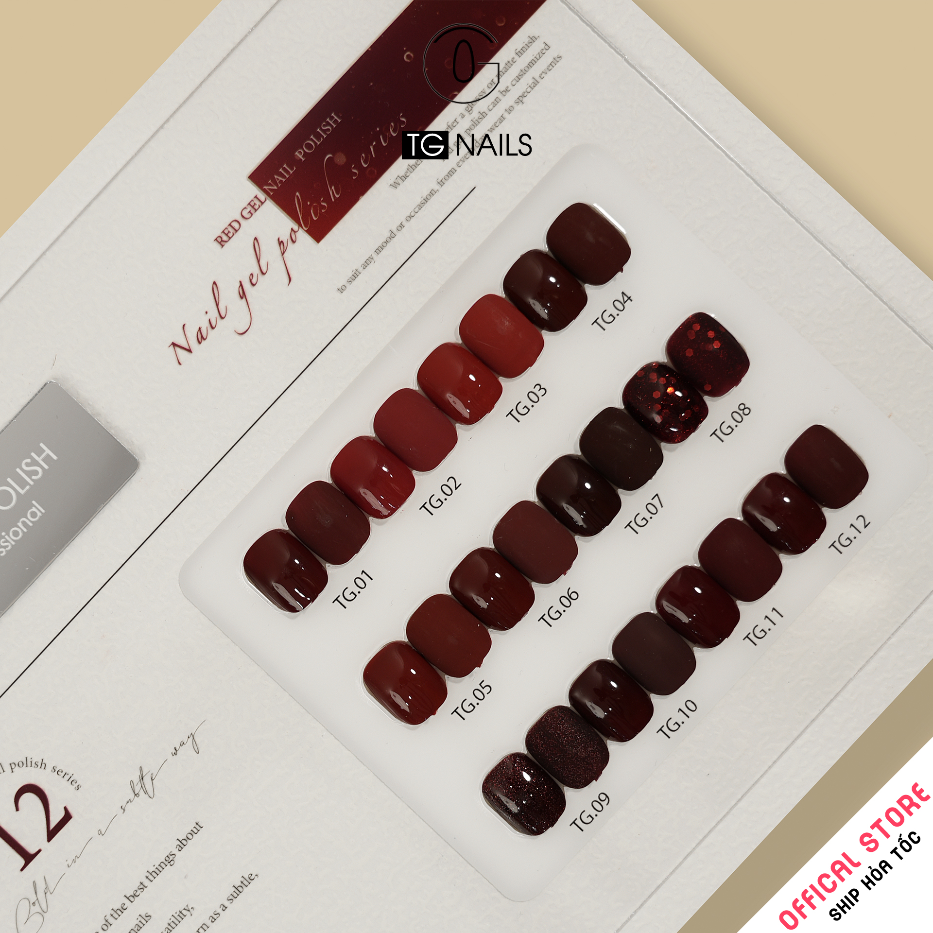 Sơn móng gel TG. Dung tích: 15ml/ lọ. Nhãn hàng TG nail._thumbnail_5