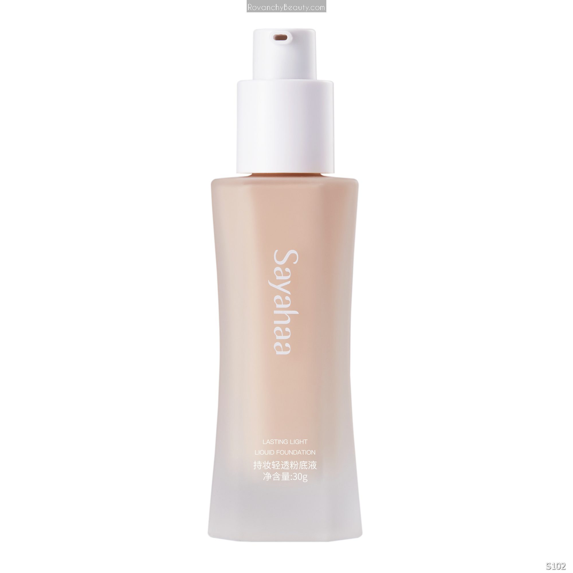 S102 Kem nền Sayahaa Lasting Light - Mỏng nhẹ, che phủ tự nhiên, giữ lớp nền bền đẹp suốt 12H, dưỡng da ẩm mịn 30g_thumbnail_4