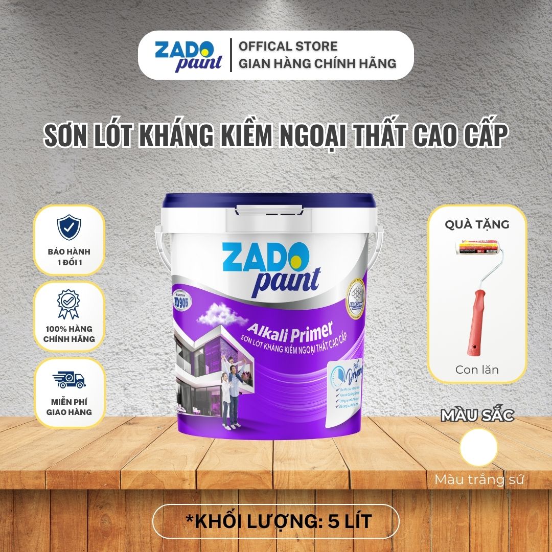 THÙNG 5L SƠN LÓT KHÁNG KIỀM NGOẠI THẤT CAO CẤP Z 905