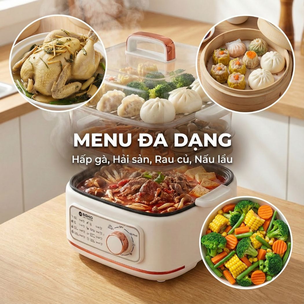 Nồi lẩu hấp thủy nhiệt Mishio MK382 khay hấp inox 304_thumbnail_6