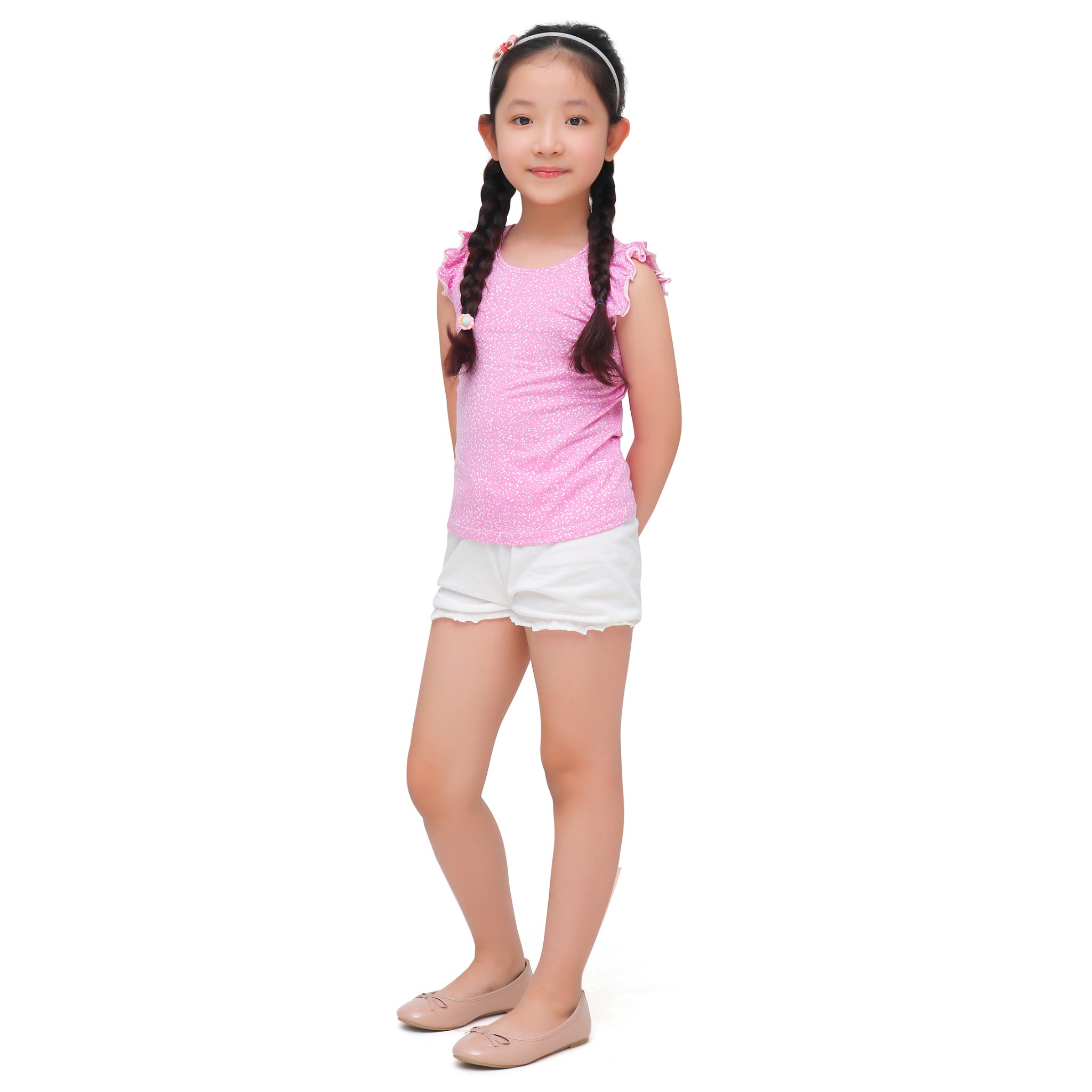 BỘ HÈ BÉ GÁI KM0005 NARSIS CHẤT LIỆU THOÁNG MÁT, DỄ CHỊU, THOẢI MÁI CẢ NGÀY, DỄ VẬN ĐỘNG_thumbnail_2