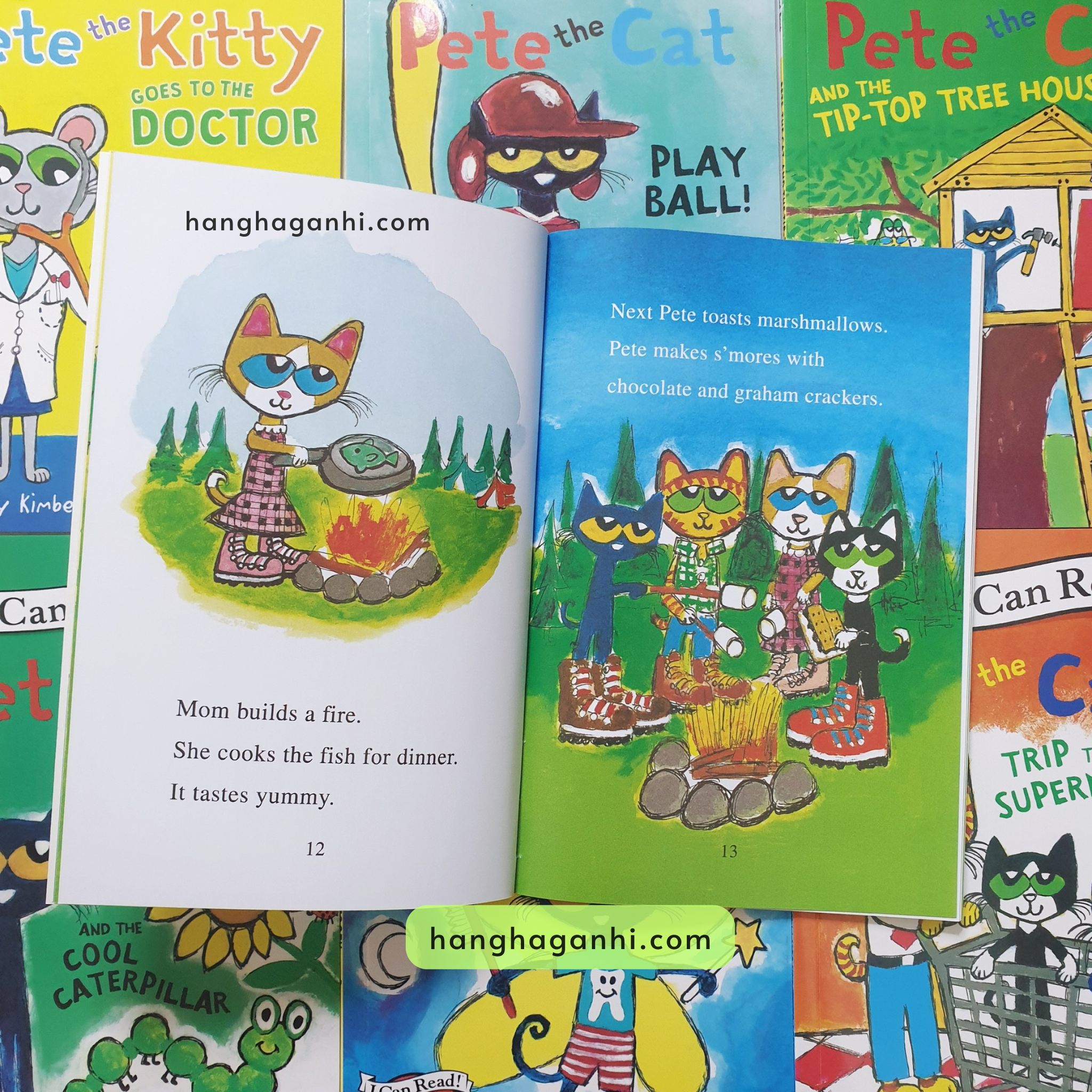 Pete the cat I can read, truyện Tiếng Anh nhập khẩu 32 cuốn nguyên box, nguyên seal kèm file nghe_thumbnail_2
