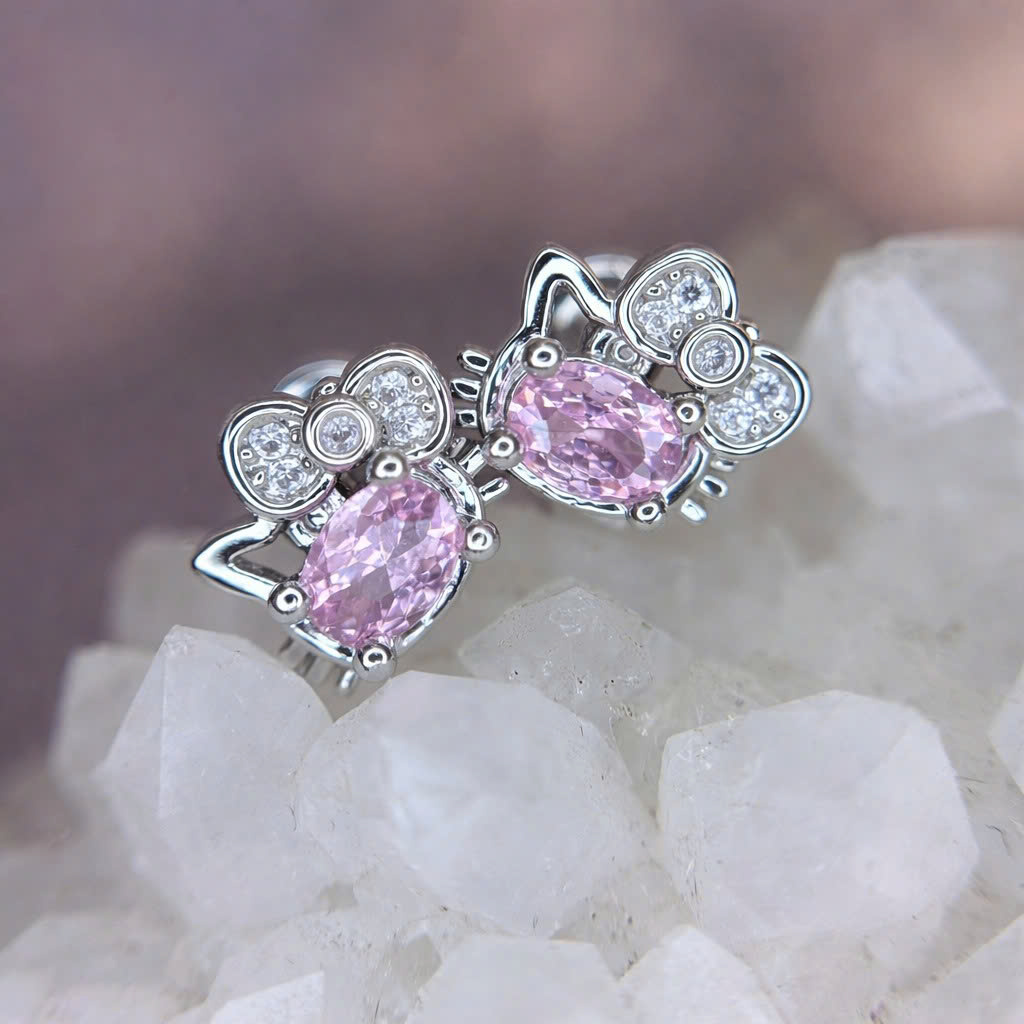 khuyên kiểu hello kitty hồng bi