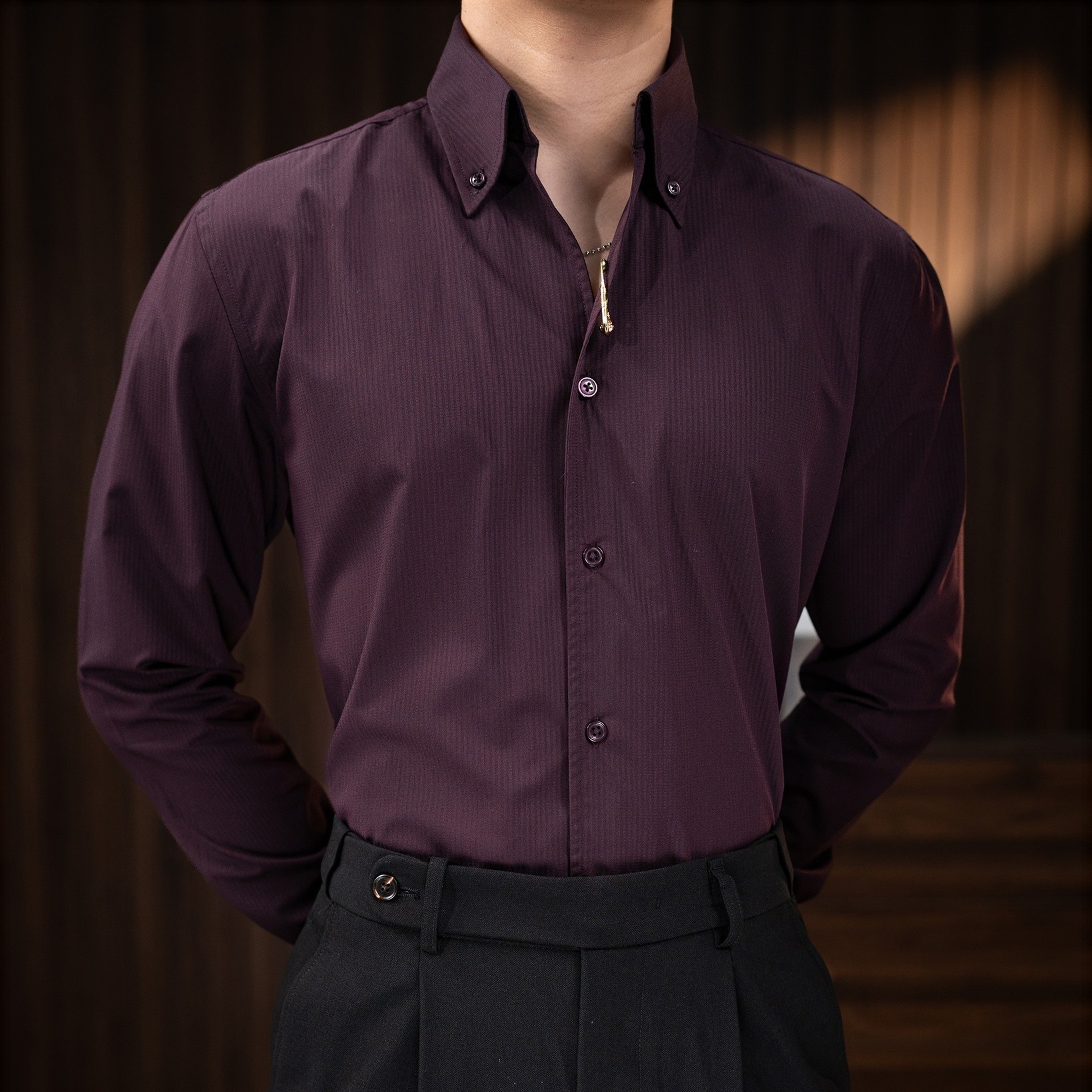 Sơ Mi Button Down Sọc Tiger Pin_thumbnail_20