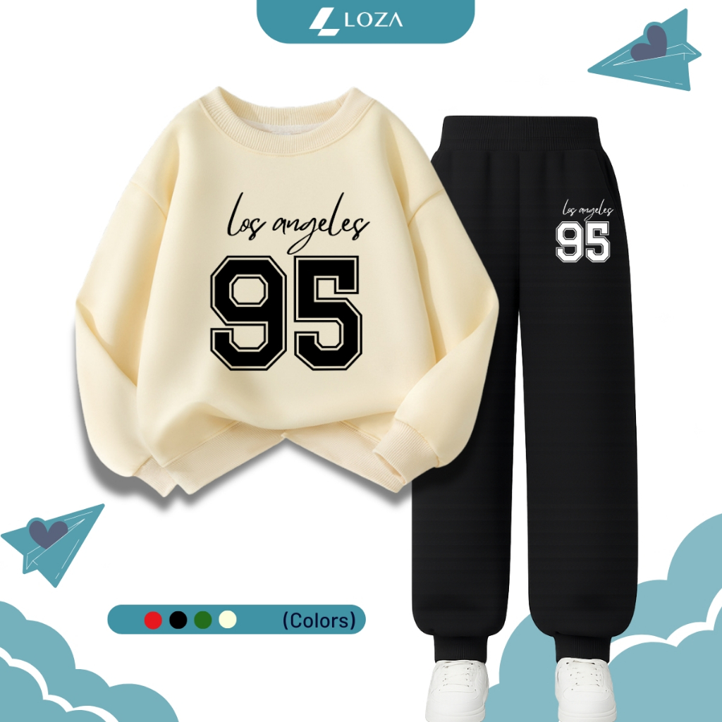 Bộ nỉ cho bé trai in số 95 - Loza Kids BI174_thumbnail_1