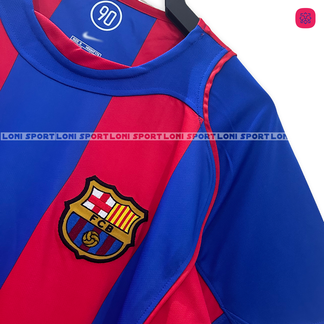 Áo Retro Barca sân nhà xanh đỏ 2004/2005_thumbnail_4