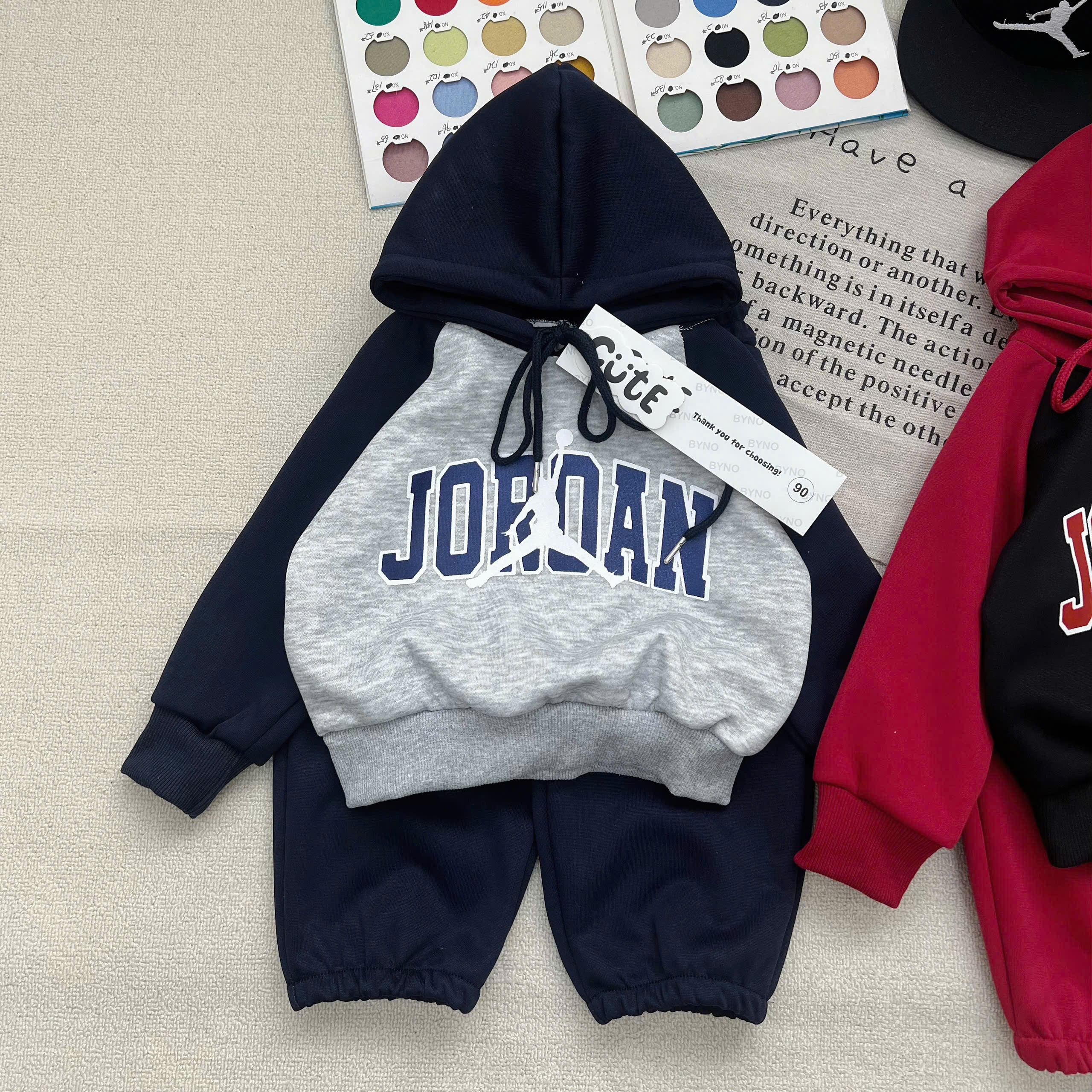 Q83 BỘ DÀI TAY HOODIE JORDAN- A210.393