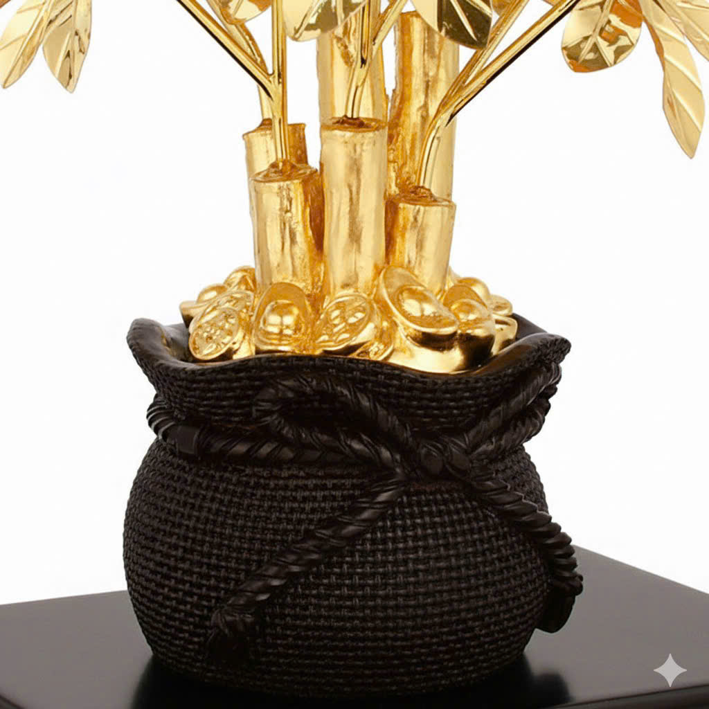 Cây kim ngân quà tặng mạ vàng 24k KT 22CM _thumbnail_6