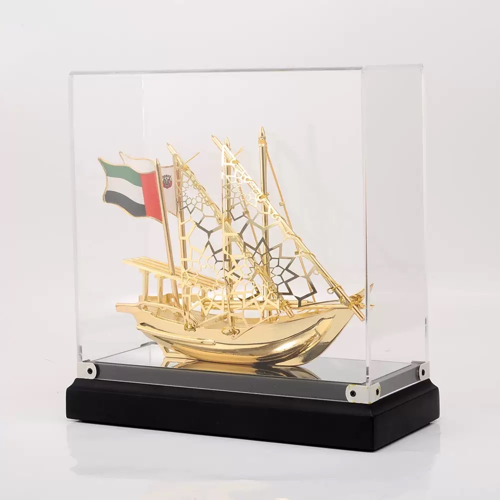 Qùa tặng thuyền mô hình thuận buồm xuôi gió  mạ vàng cao cấp _thumbnail_4
