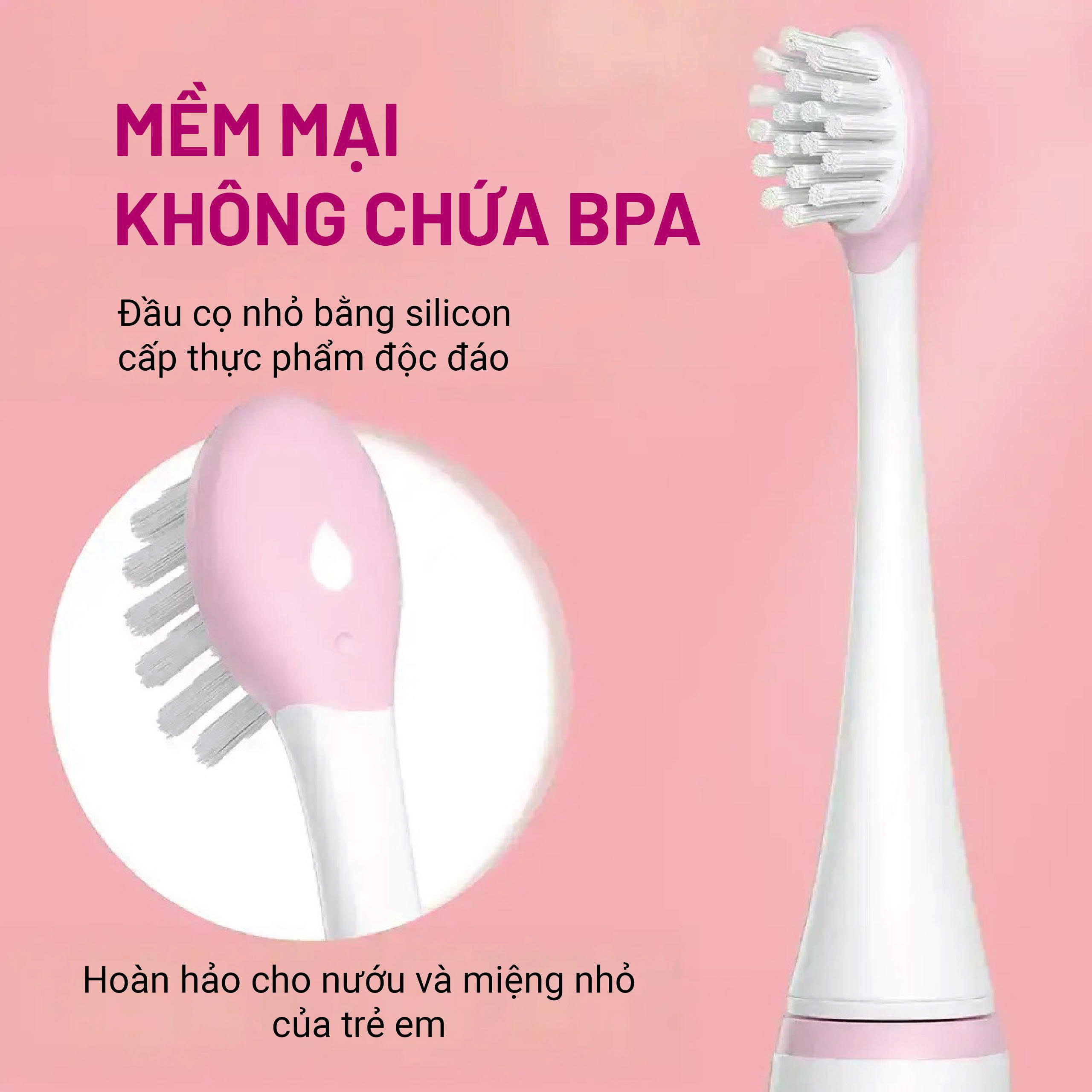 Bàn chải điện trẻ em Seago Hồng - SG-567-PINK_thumbnail_1