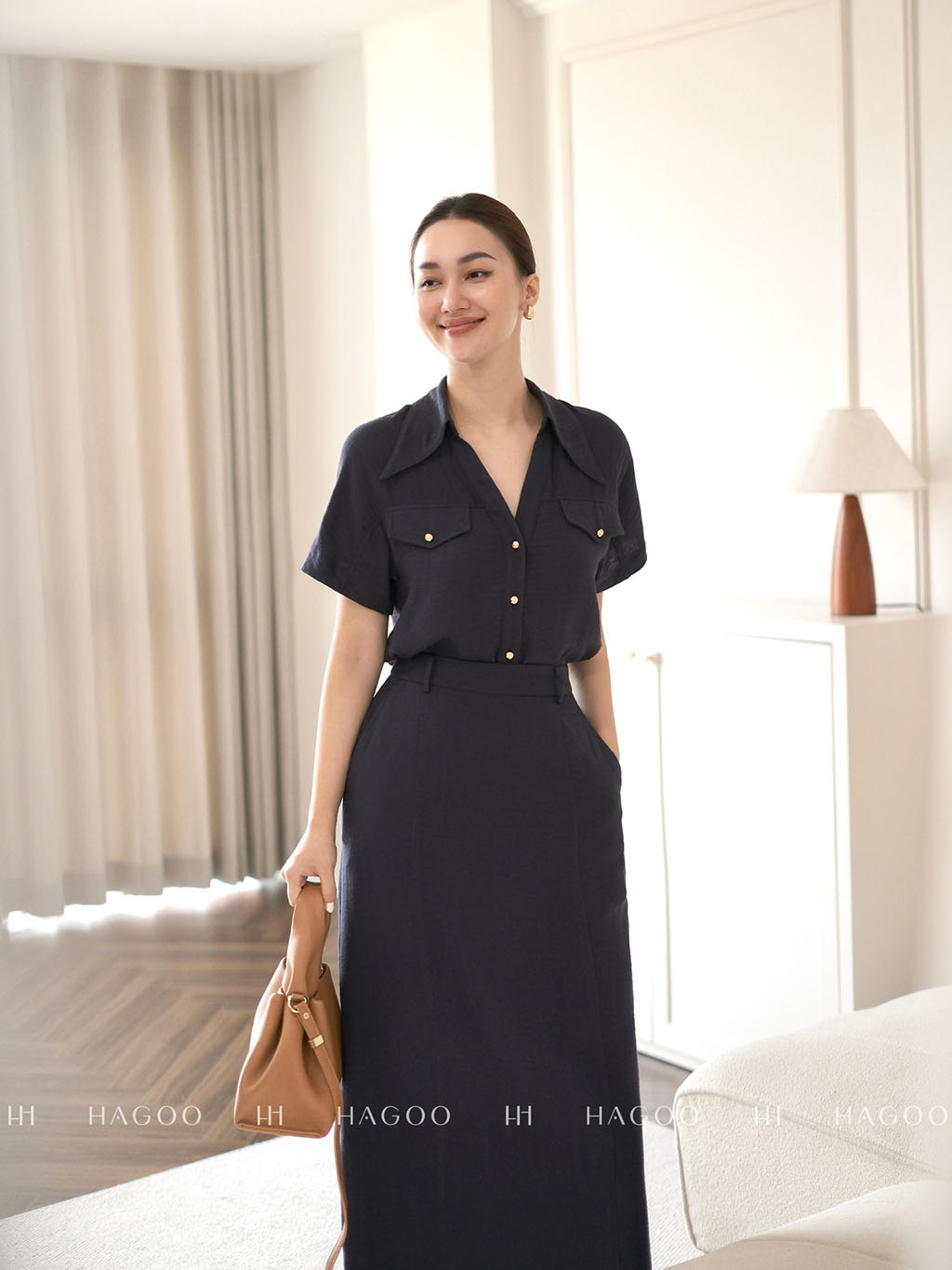 Set đũi áo sơ mi nắp túi chân váy suông_thumbnail_6