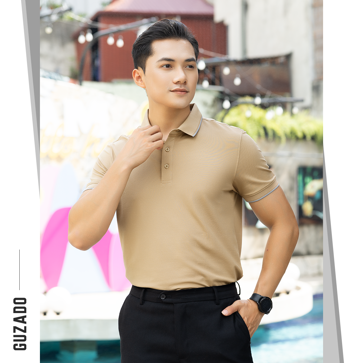 Áo Polo Nam Guzado Vải Coolmax Cá sấu Co Giãn MPS207_thumbnail_2