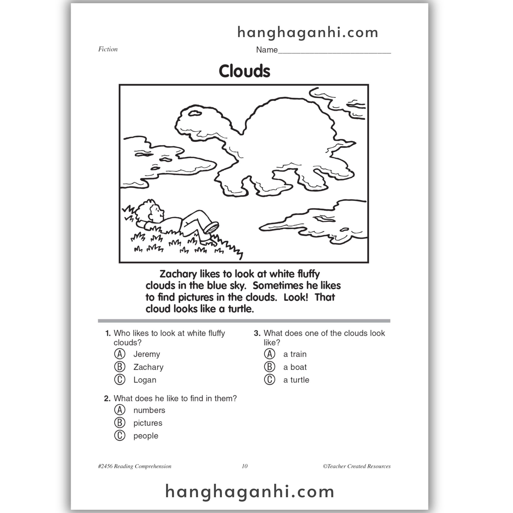 Reading Comprehension Grade 1 Teacher Created Resources, sách đọc hiểu lớp 1_thumbnail_9