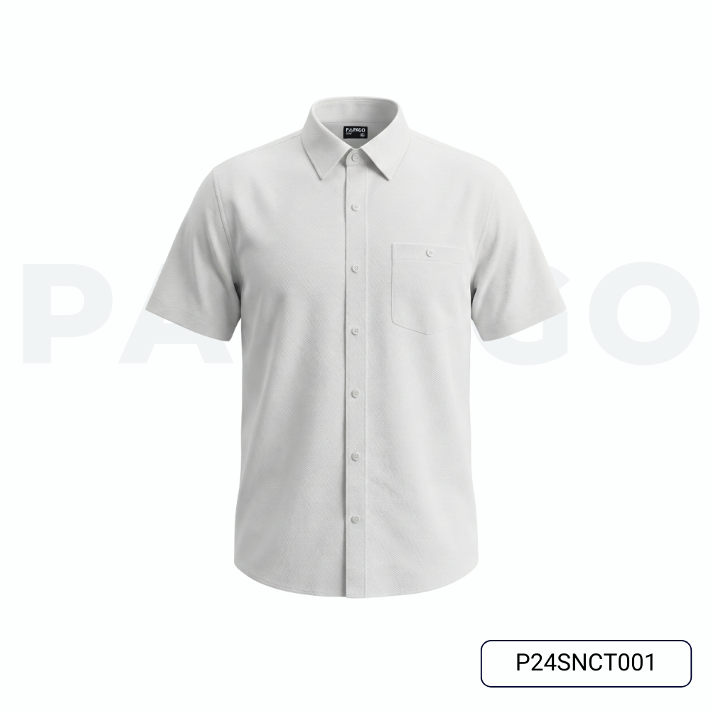 Áo sơ mi nam trung niên PAPAGO vải oxford tay ngắn lai bầu - P24SNCT001_thumbnail_8