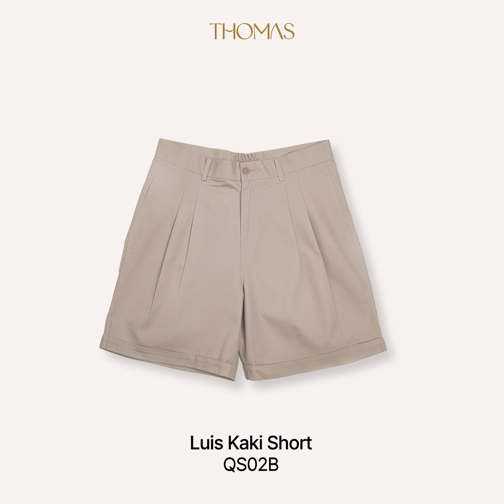 Quần Short Luis Vải Kaki Form Trên Gối Gấp Gấu Lơ-Vê_thumbnail_6