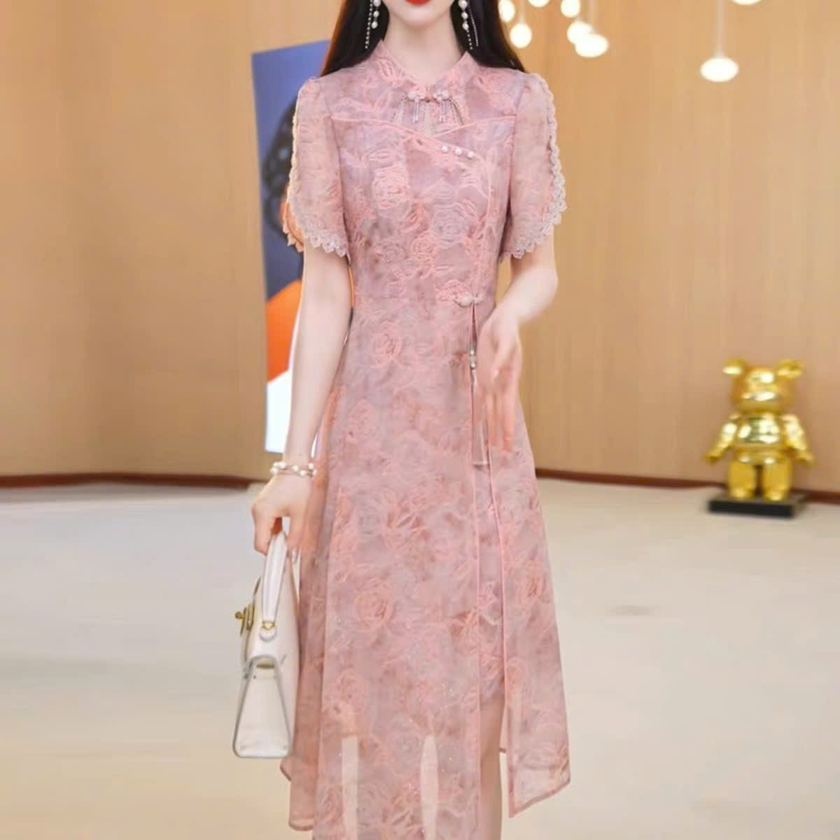 18309-Đâm xòe A tà xẻ tà kết nút tàu  họa tiết hoa 5D ( voan,lót)_thumbnail_1