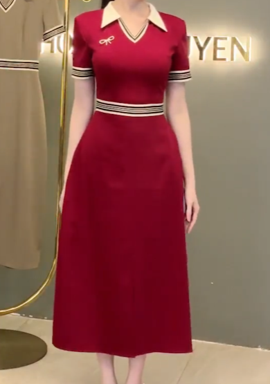 Đầm Suông Viền Trắng Tag Nơ_thumbnail_13