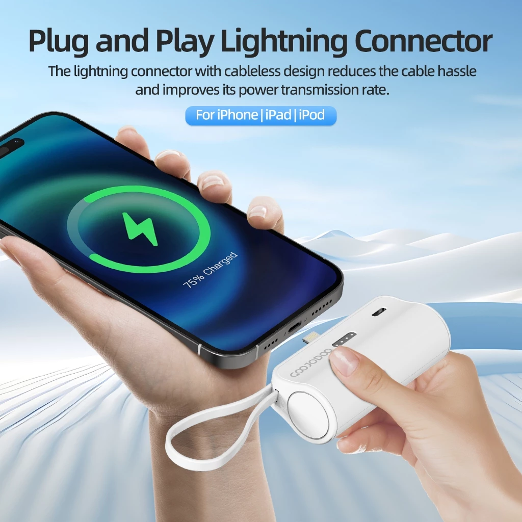 GOOJODOQ 5000mAh Mini Wireless Power Bank_thumbnail_3