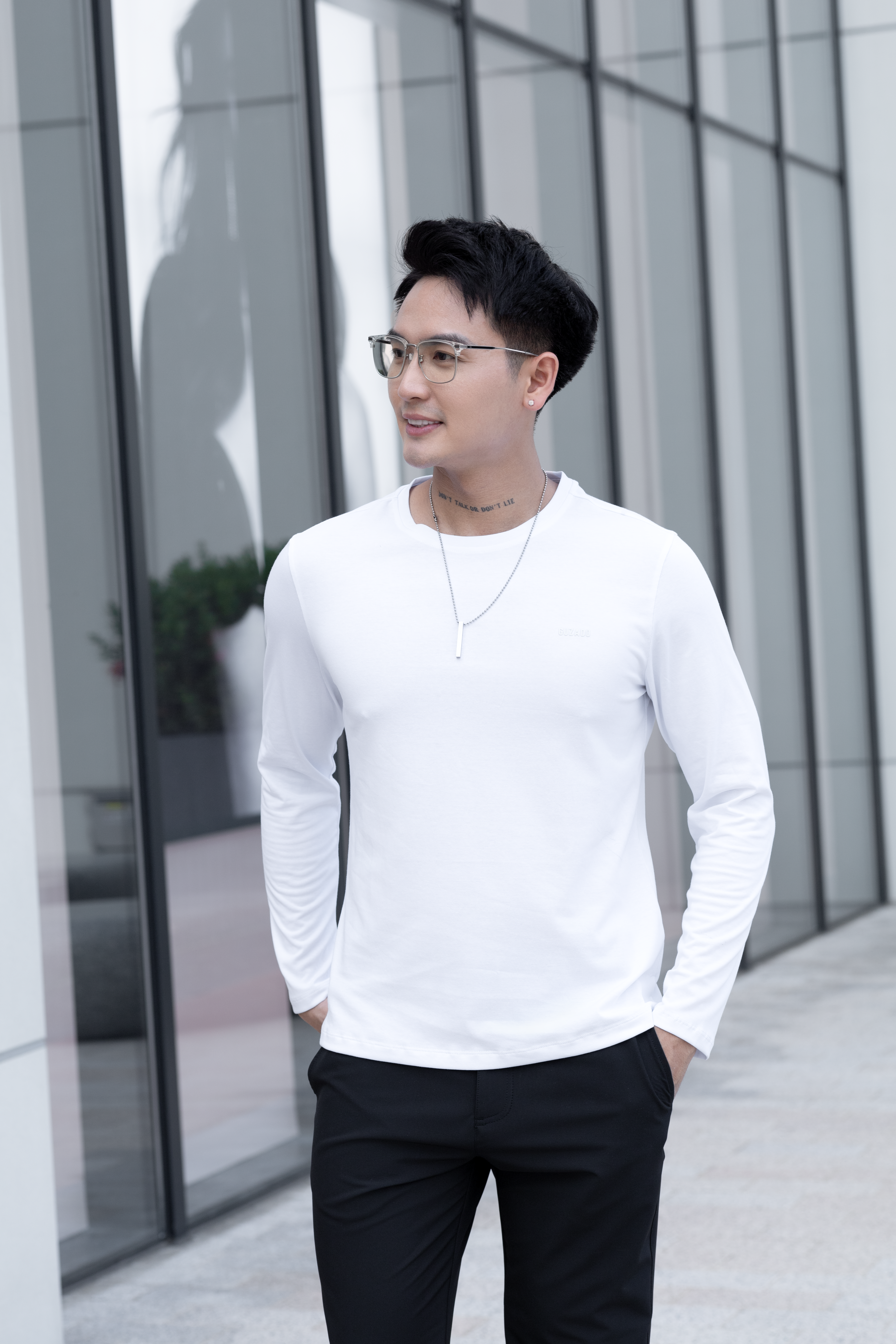 Áo Dài Tay GUZADO Cotton CVC GDT03_thumbnail_9