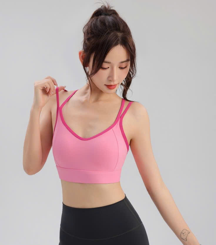 Áo Lót Thể Thao Tập Gym Yoga Nữ Yumiisport Áo Bra Hai Dây Cài Khoá Phối Màu Nâng Ngực Không Gọng Vải Co Giãn Sẵn Mút_thumbnail_15
