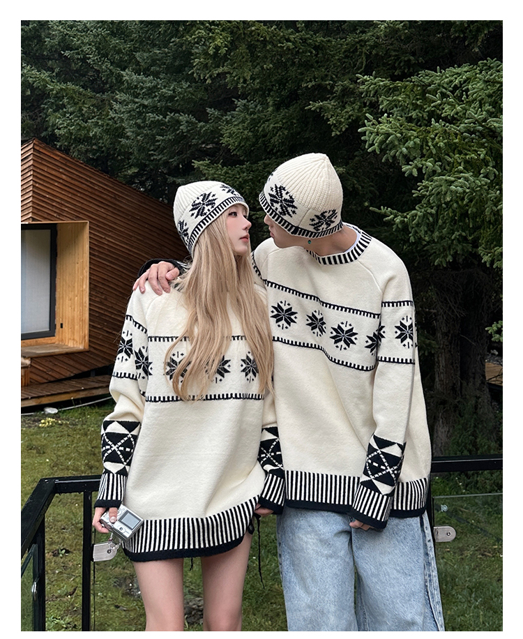 Áo len đôi họa tiết Nordic – Couple Sweater