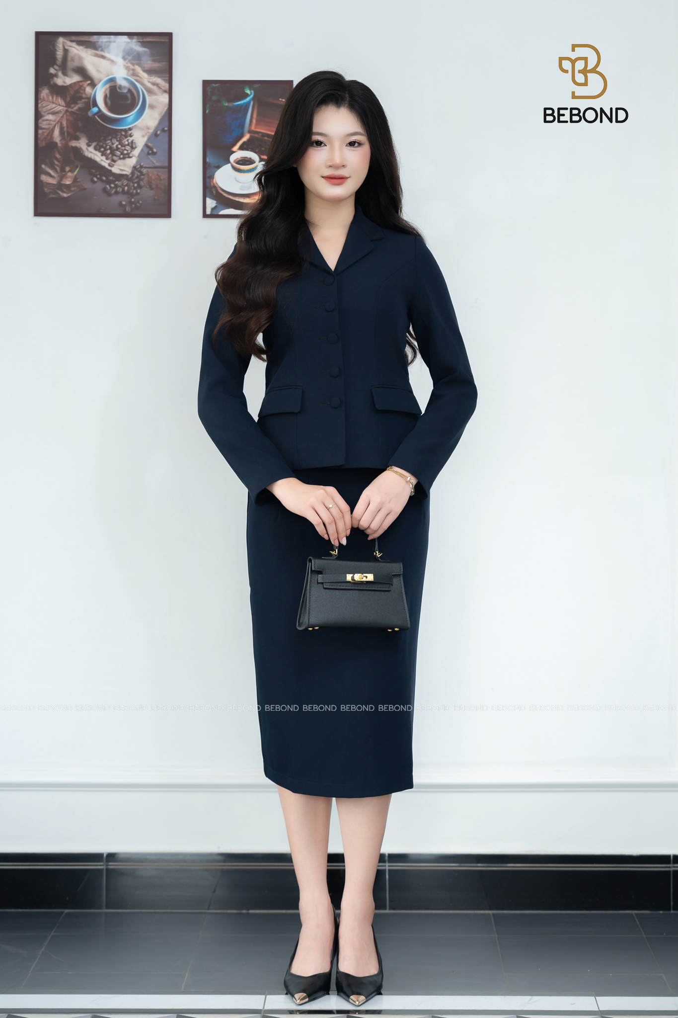 Set vest MADDY màu XANH THAN