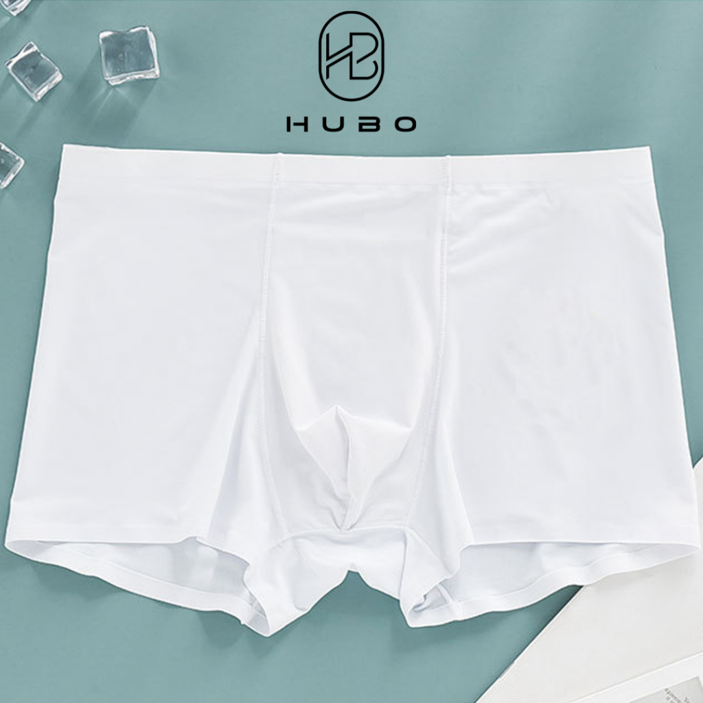 HUBO Ultra-thin Breathable Men Underwear Ice Silk Men's Boxers_thumbnail_2