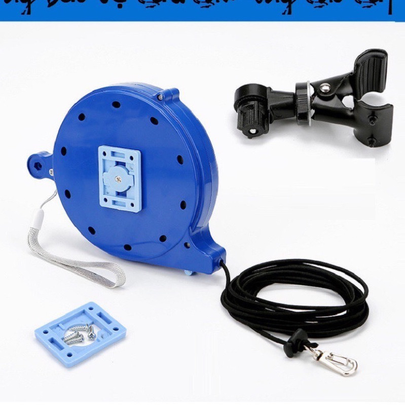 Bộ Dây Bảo Hiểm Cần Câu Đài  Tự Động Thu Kèm Pass Kẹp Chiều Dài 20M - 40M_thumbnail_1