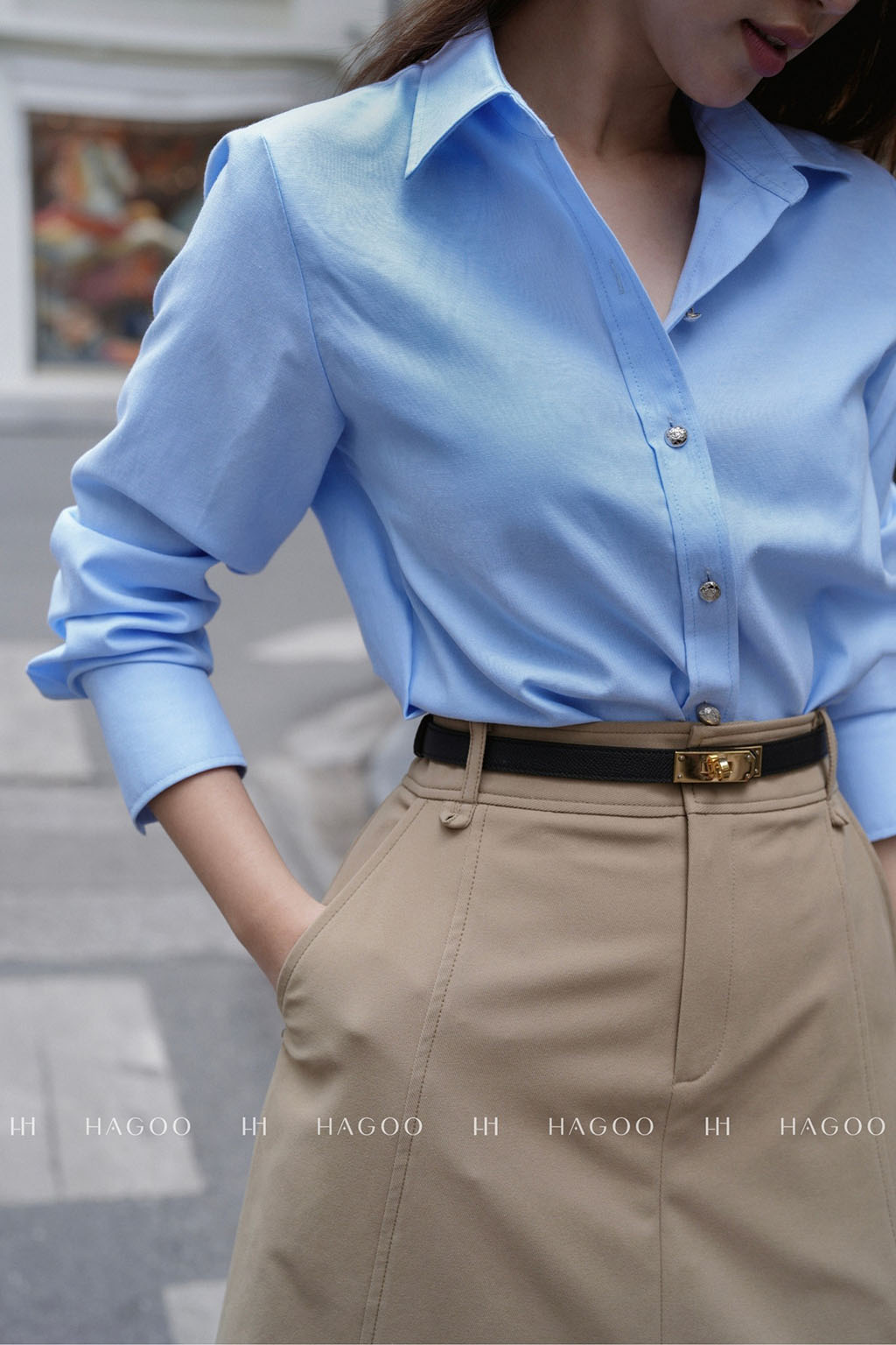 Áo sơ mi Basic HAGOO_thumbnail_11