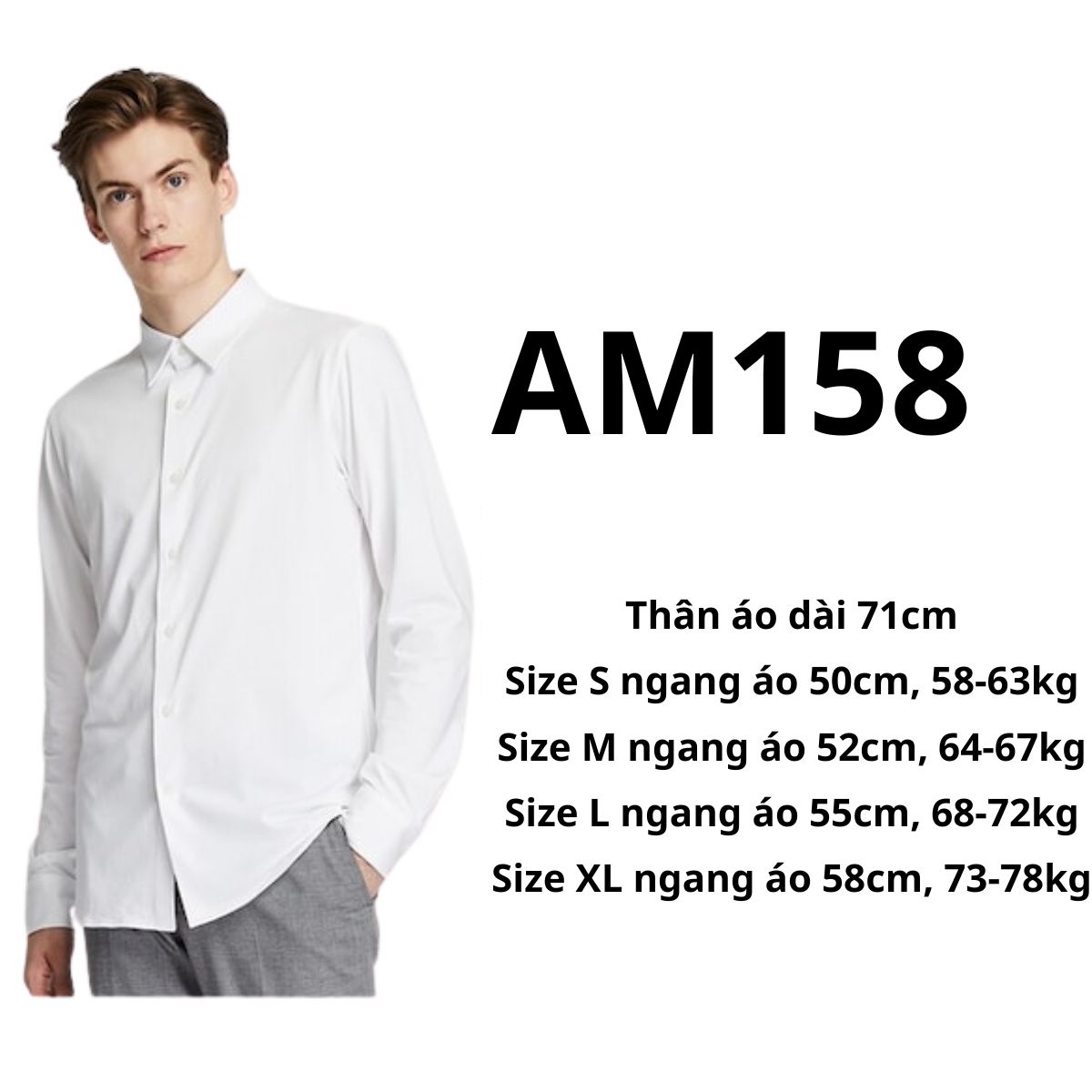 AM158 Áo sơ mi nam Unì