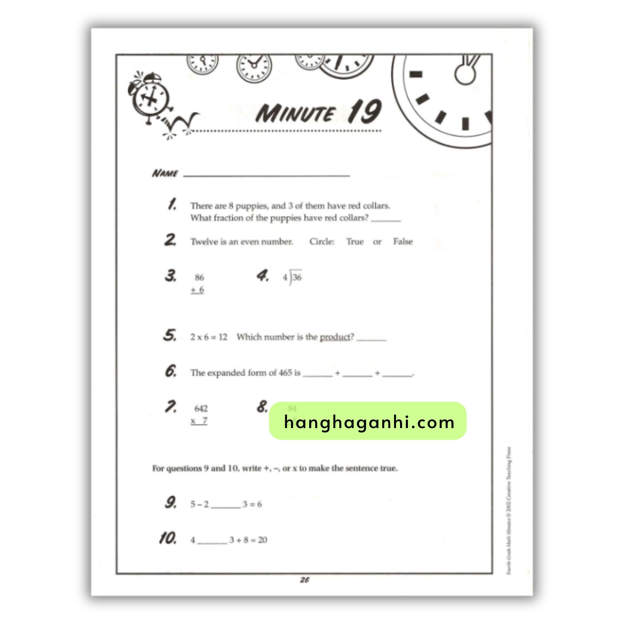 Math Minutes Grade 4- Sách Toán Tiếng Anh cho bé lớp 4_thumbnail_8