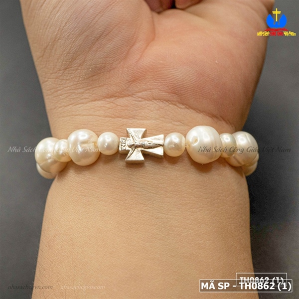 Vòng Mân Côi ngọc trai Thánh Giá bạc Tr004_thumbnail_1