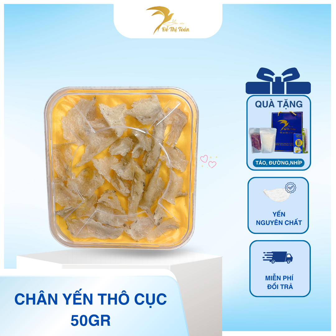 [T8] CHÂN THÔ ĐẾ CỤC- HỘP 50GR