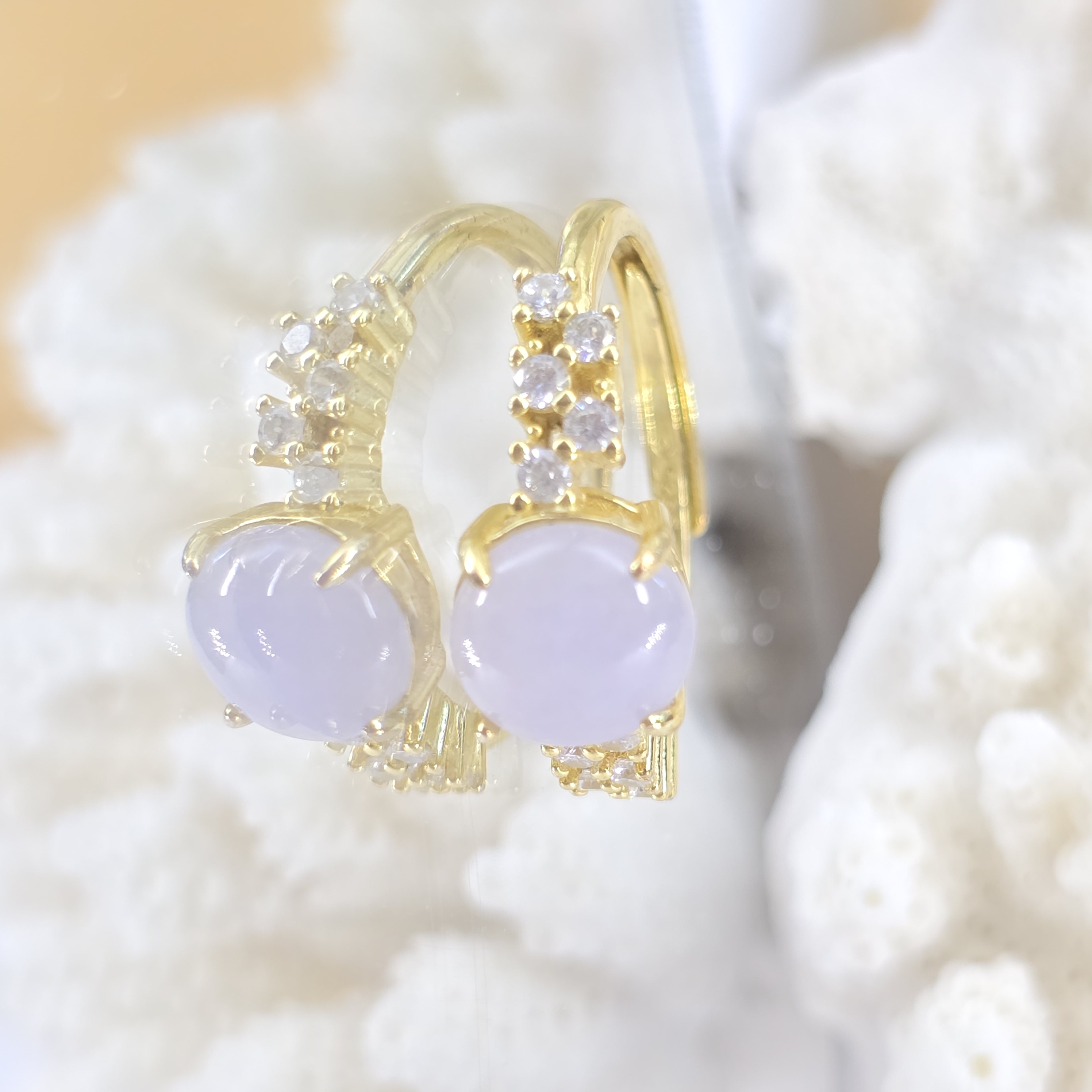 Nhẫn Đá Cẩm Thạch Phỉ Thúy Type A Myanmar Khung Bạc S925 Freesize