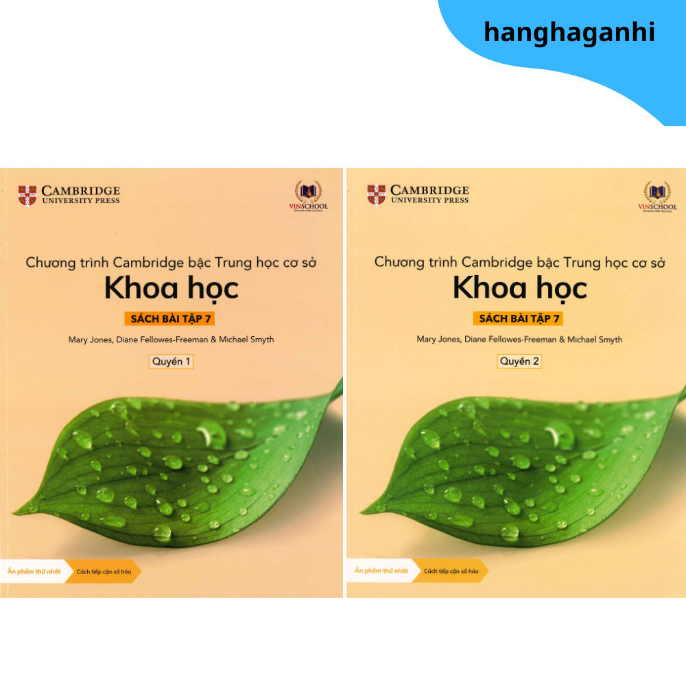Cambridge Song Ngữ bậc Trung học – KHOA HỌC – Sách bài tập 7 – Quyển 1&2
