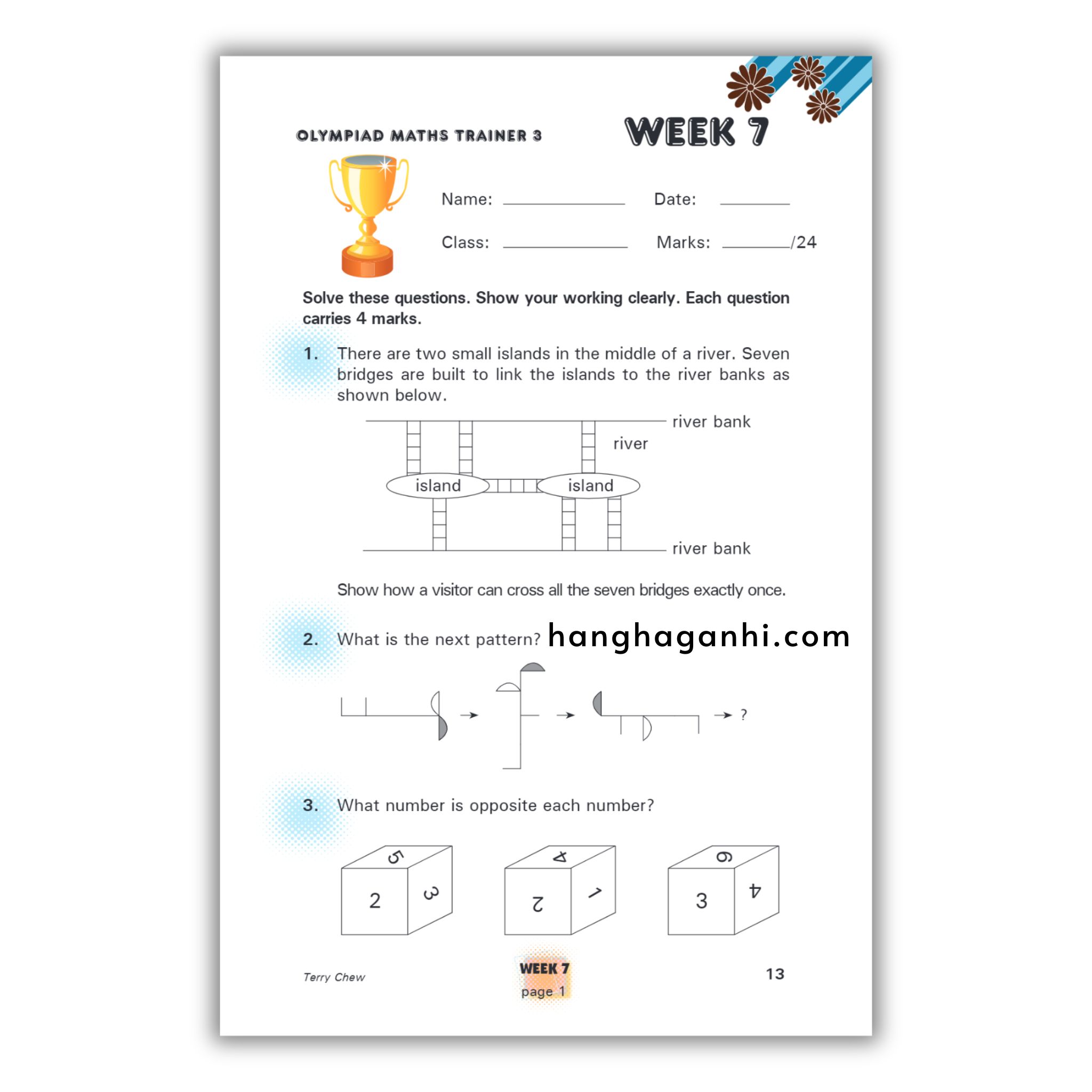 Olympiad Maths Trainer level 3- Sách Toán Tiếng Anh Singapore cho bé lớp 3_thumbnail_12