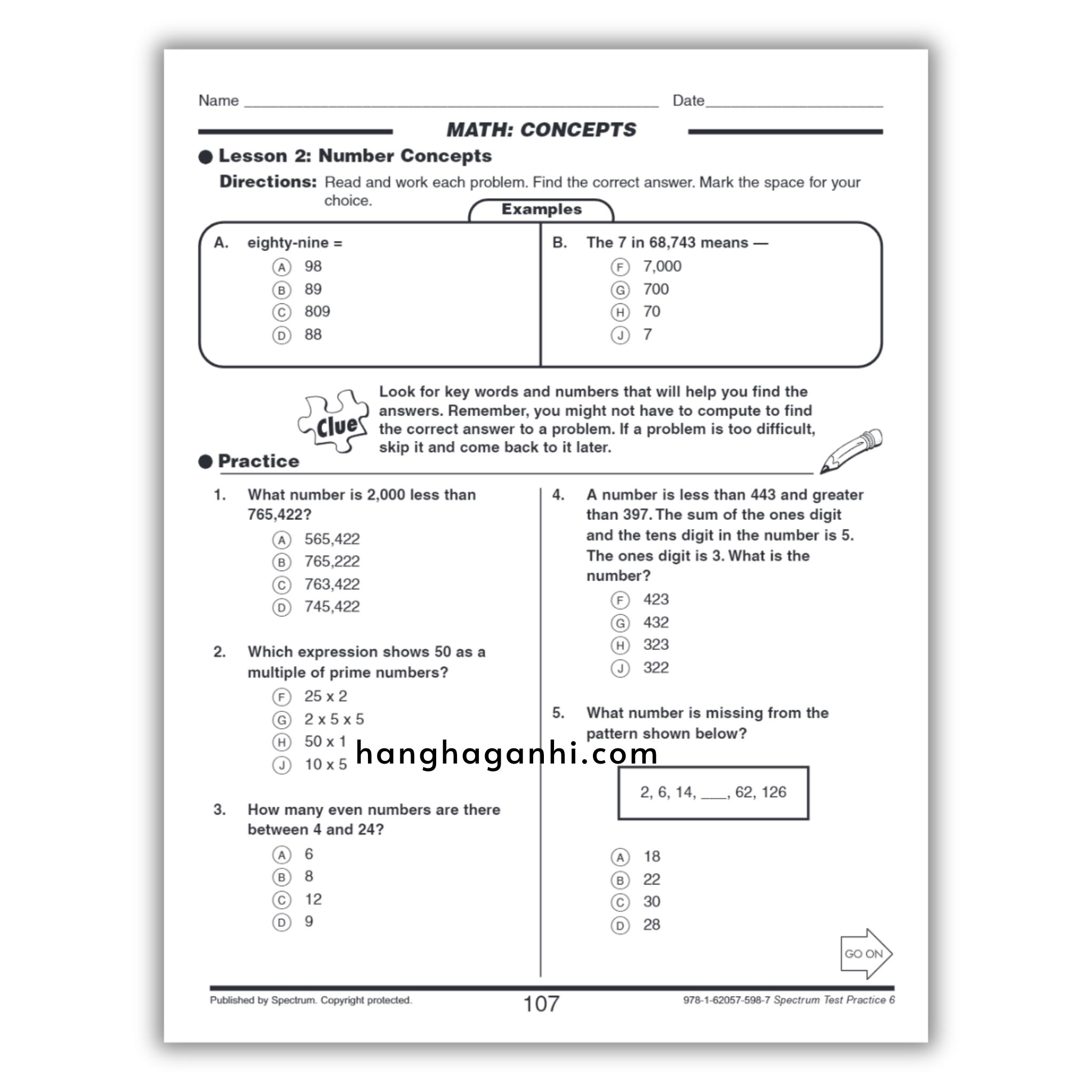 Sách Spectrum Test Practice Workbook Grade 6_thumbnail_13