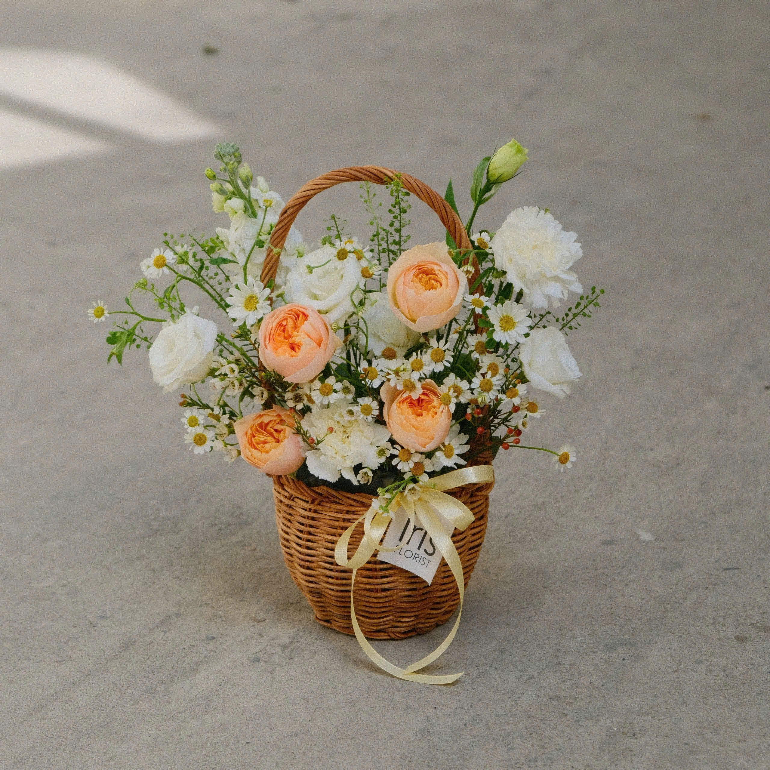 Giỏ mây nhỏ - Tone Hồng/ cam/ vàng_thumbnail_1