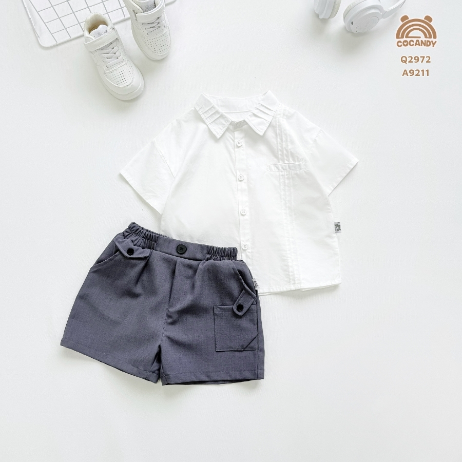 Quần cộc GHI 1 nắp túi cúc