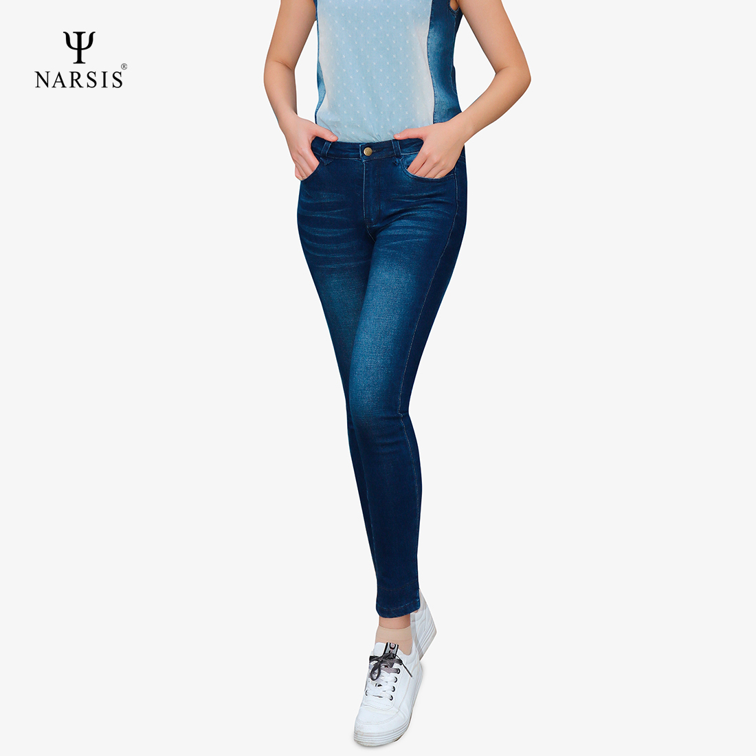 QUẦN DÀI NỮ P8018 NARSIS CHẤT LIỆU JEAN BỀN BỈ, CÁ TÍNH, TRẺ TRUNG, THỜI TRANG, TRẺ TRUNG, THỜI T..._thumbnail_1