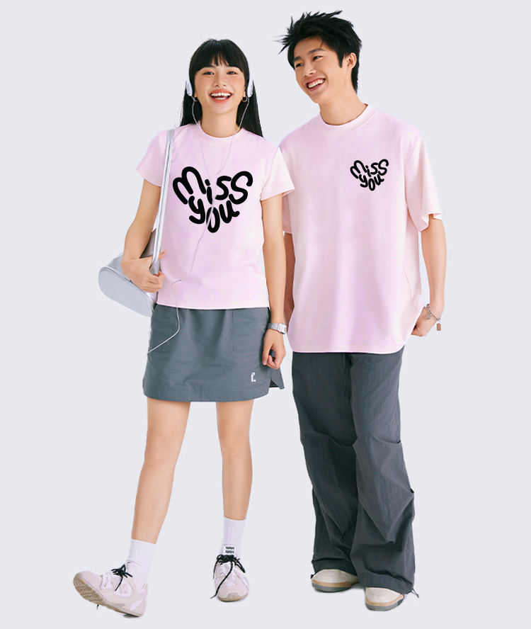 Áo thun cặp đôi couple trái tim from rộng ATD1374 Miucho vải cotton thoáng mát cổ tròn in mix_thumbnail_6