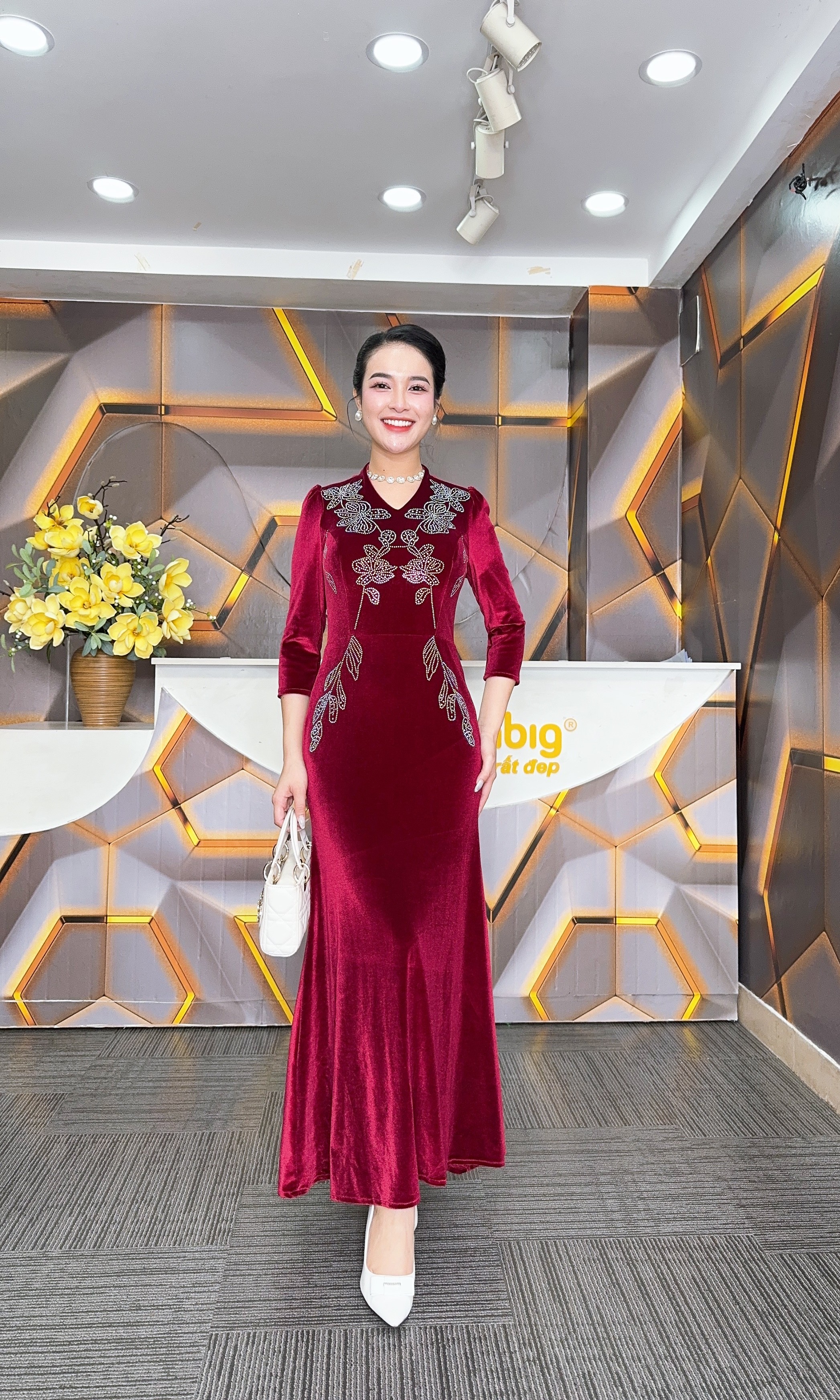 Đầm nhung - Y1784 - Thương hiệu Zonbig_thumbnail_5