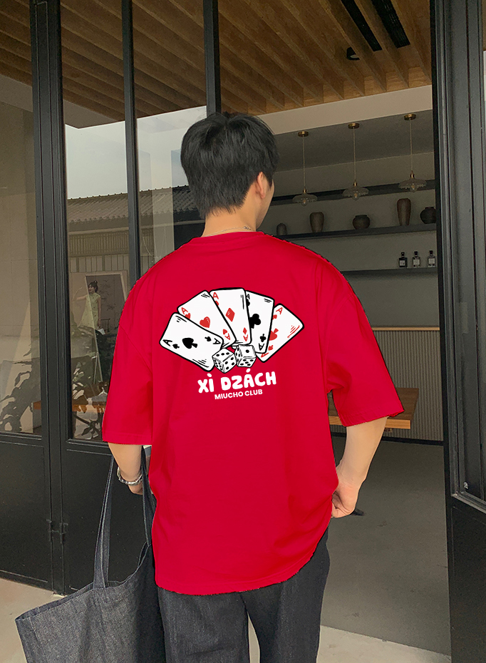 Áo phông tết nam form rộng cổ tròn vải cotton 4c co giãn thoáng mát 1800 Miucho in mix_thumbnail_2