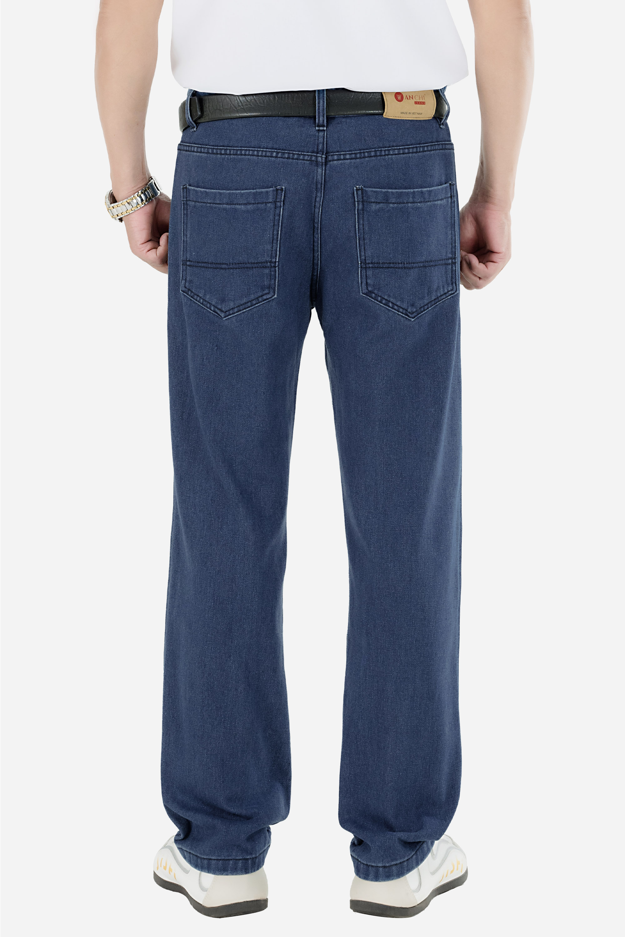 Quần Jeans 1 Li Nam Trung Niên ANCHI Chất Liệu Cafe Dáng Suông Túi Chéo Cao Cấp_thumbnail_13