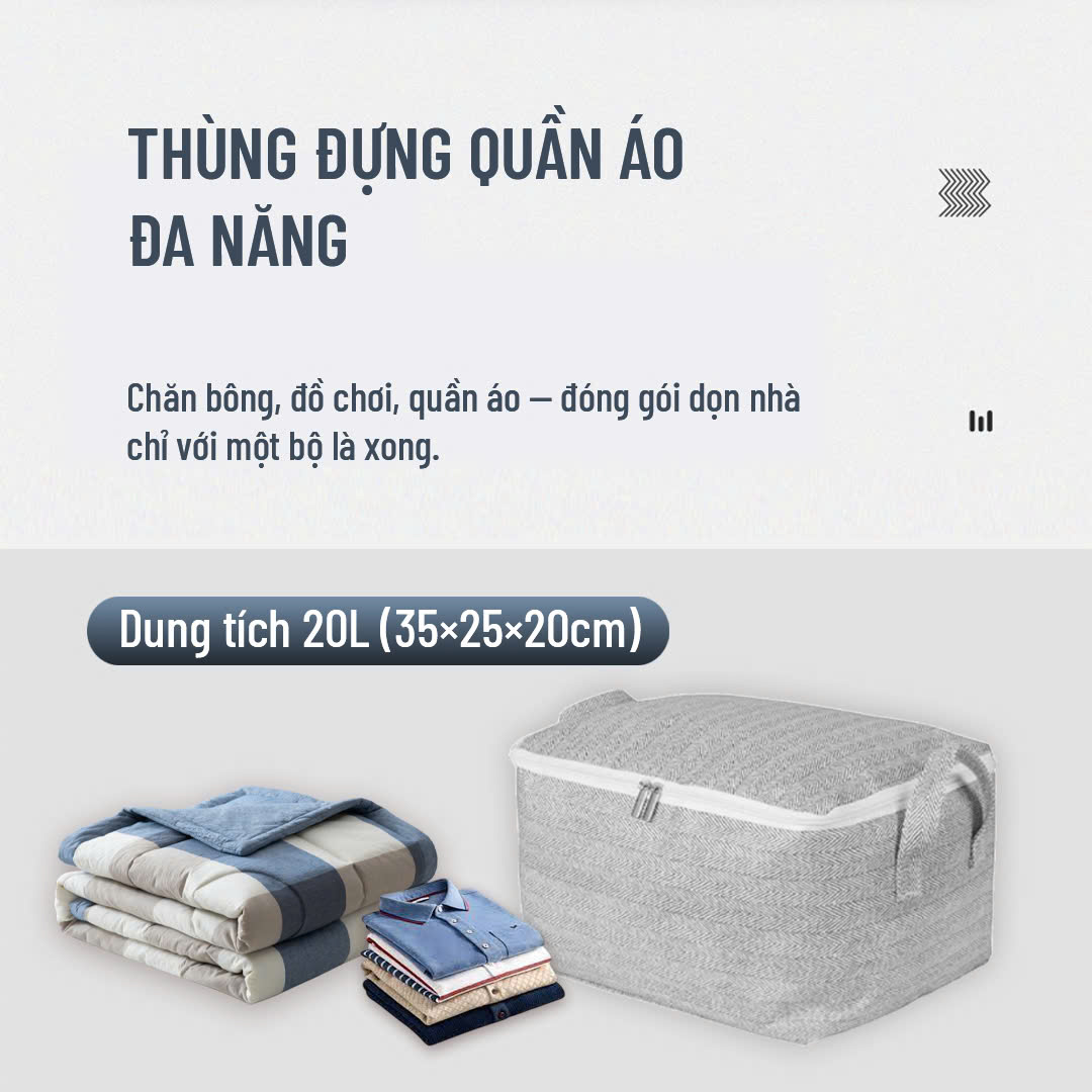 SET 2 GIỎ ĐỰNG QUẦN ÁO VẢI 35x25x20cm_thumbnail_2