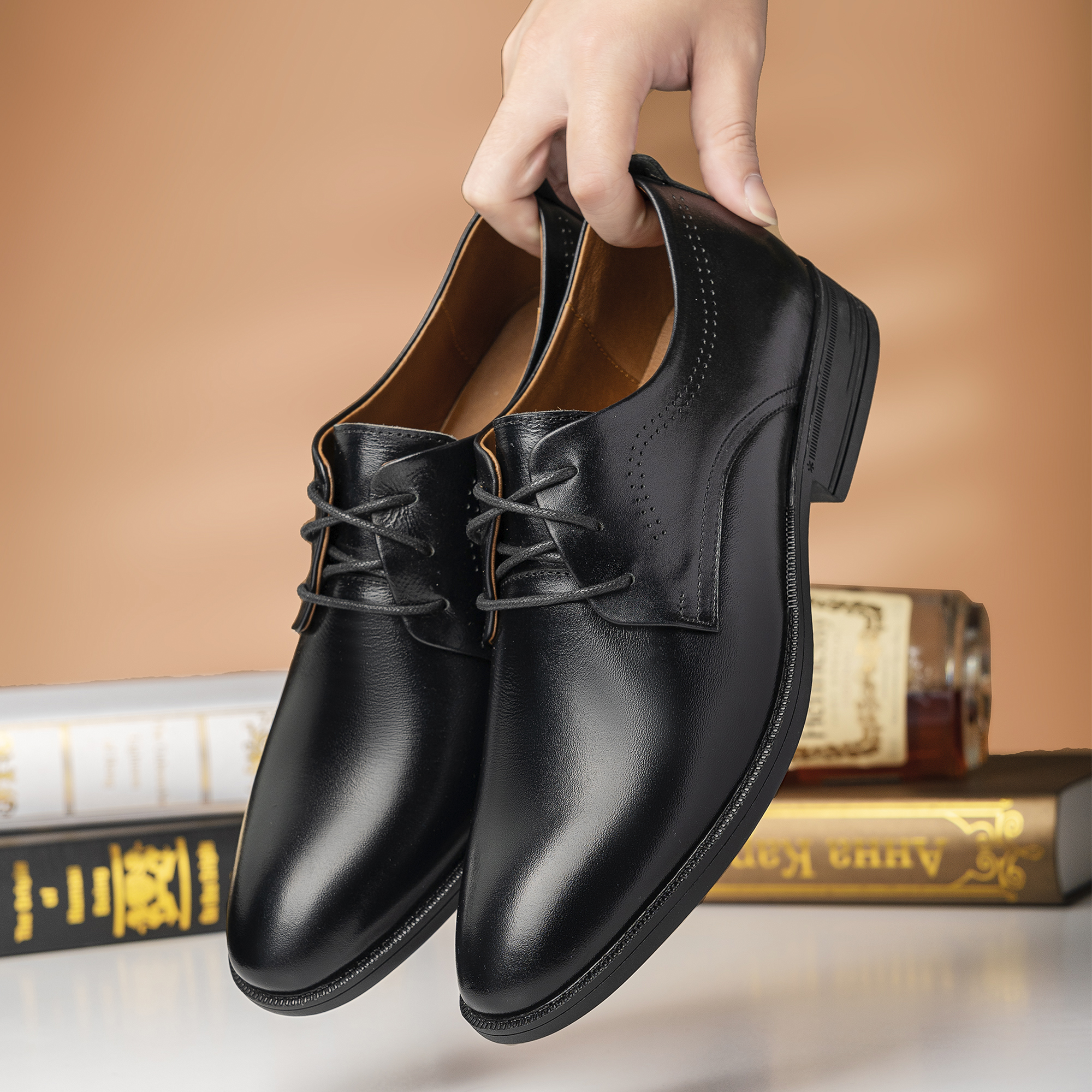 GT78 Men's Derby Dress Shoes – Premium Full-Grain Leather, All-Day Comfort_thumbnail_8