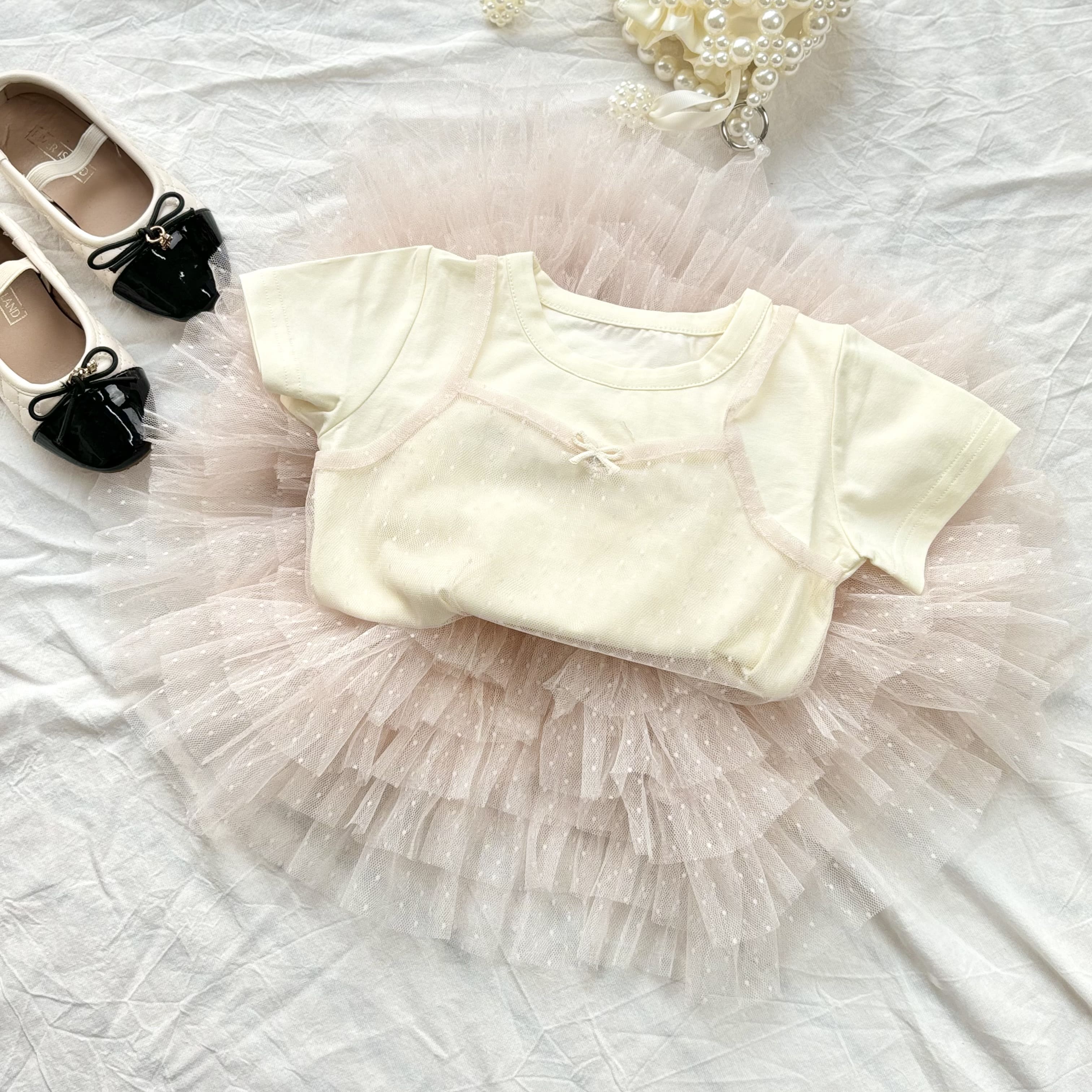 (A16) Áo thun mềm tay bo có họa tiết ren màu trắng kem QCCC mẫu hè 2025 cho bé gái_thumbnail_7